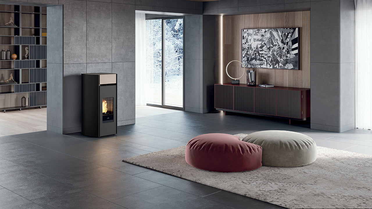 Stufa a Pellet EdilKamin Modello Myrna Da 10 Kw - Vari Colori