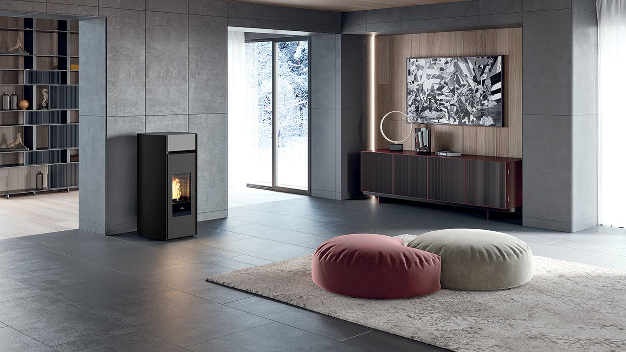 Stufa a Pellet EdilKamin Modello Myrna Da 10 Kw - Vari Colori