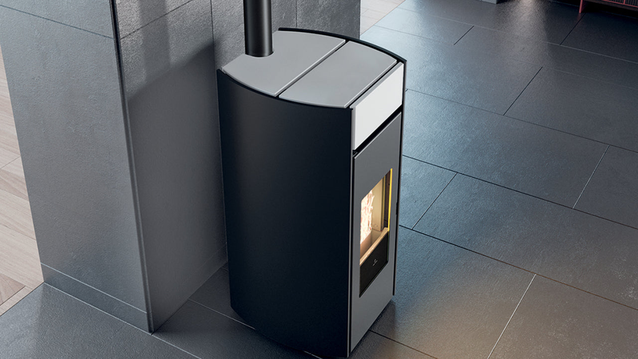 Stufa a Pellet EdilKamin Modello Myrna Q Da 10 Kw - Vari Colori