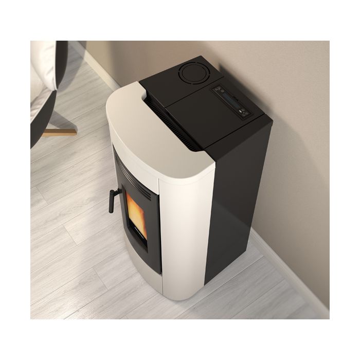 Stufa A Pellet La Nordica Extraflame Modello KLAUDIA 5.0 EVO 8.0 kW Colore Bianco