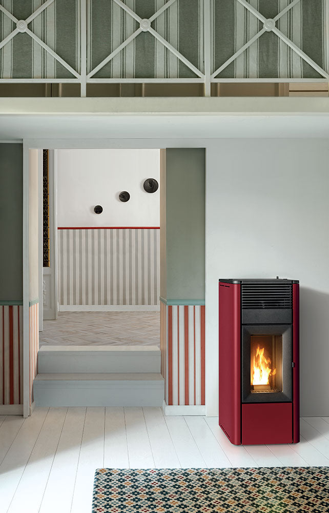 Stufa a Pellet MCZ Canalizzata Teia Comfort Air 10 UP Easy Da 10 Kw Vari Colori